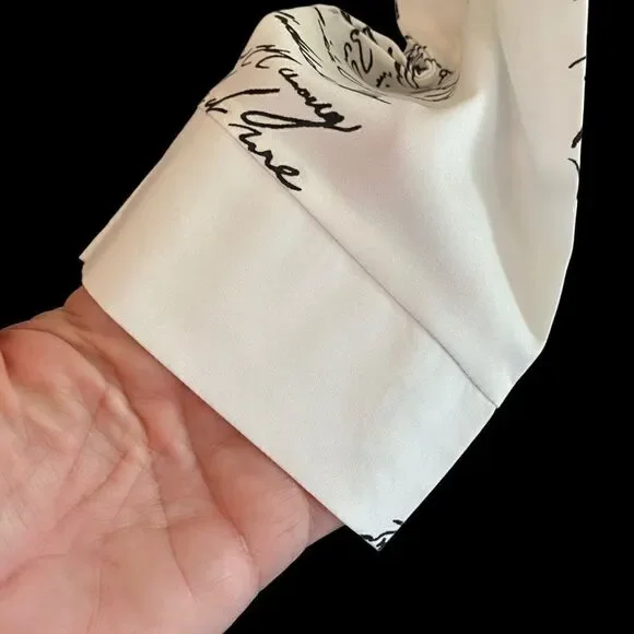 CBR White Long Sleeve Blouse Size Medium - Picture 4 of 6